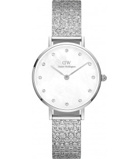 Daniel Wellington Petite Lumine Pressed Piano (white) Sterling